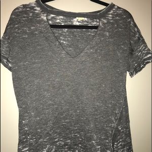 Grey Cut Out Shirt